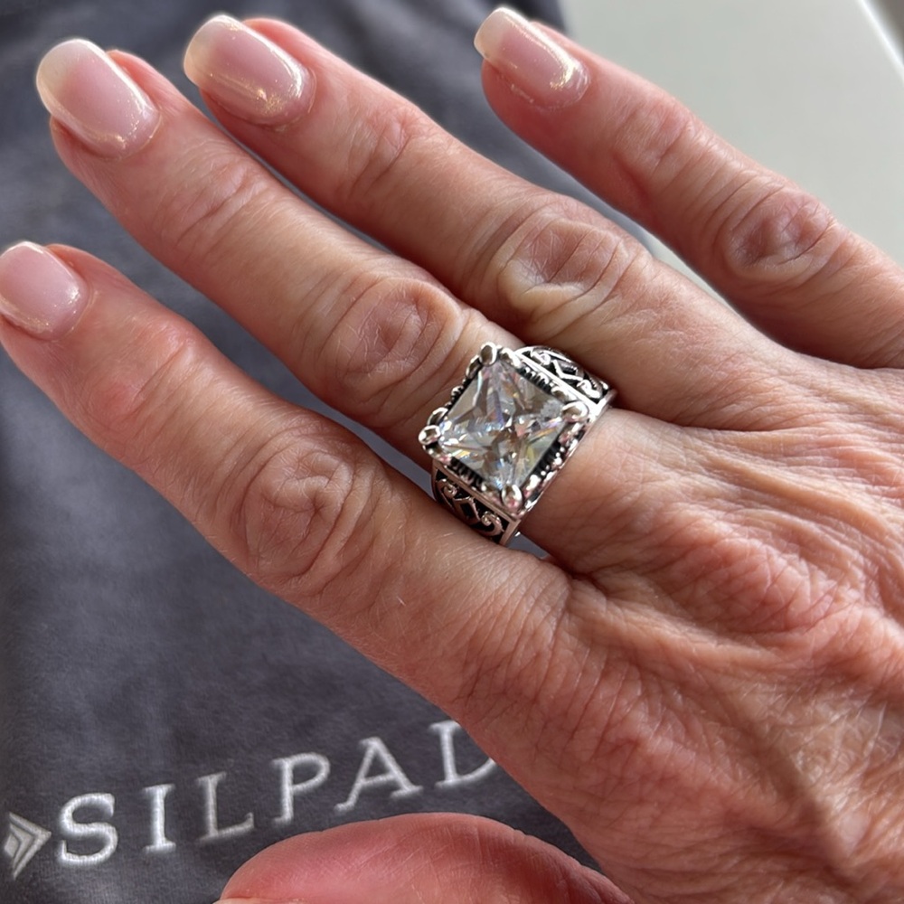 SILPADA Sterling Silver Uptown CZ Ring - Picture 8 of 8